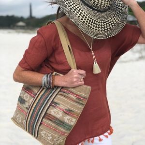 NWT Boho Tassel Poncho